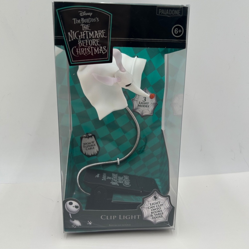 Disney Nightmare Before Christmas Zero Clip Light Paladone Flexible Book Lamp - Picture 9 of 9